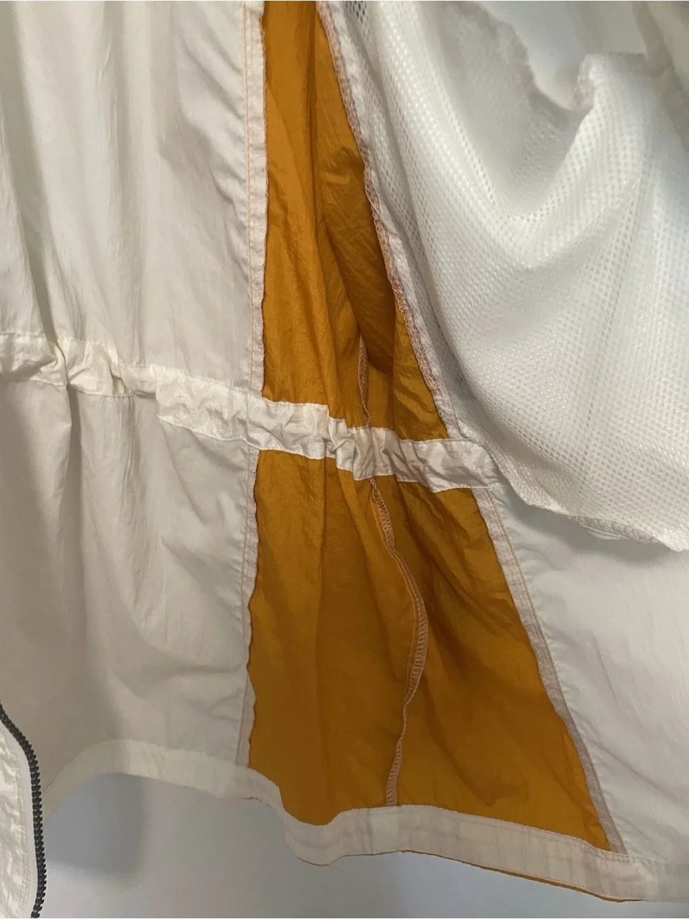 Vintage adidas Men’s White Navy & Gold Windbreaker Jacket